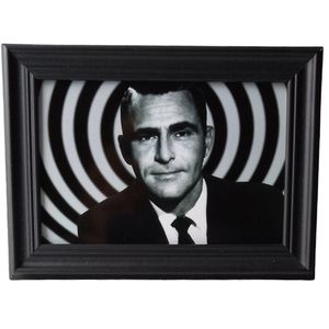 The Twilight Zone Rod Sterling Vintage Tv Gothic horror 60s classic framed art